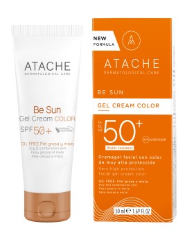 Atache Be Sun Gel Cream Color SPF50+ Oil Free 50ml