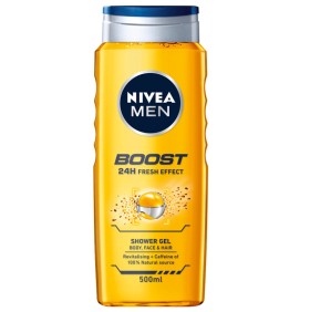 NIVEA MEN Ντους Gel Boost 500ml  ΝΕΟ