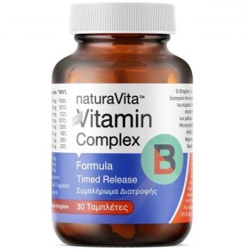 Natura Vita Vitamin Complex B 500mg 30tabs