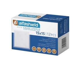 Alfashield 15x15cm Sterile Gauze 12pcs