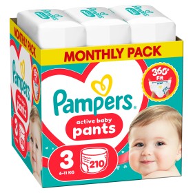 Pampers Active Baby Pants Monthly Pack Νο3 (6-11kg &hellip;