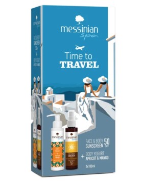 Messinian Spa Set Time to travel Face & Body Sunsc …