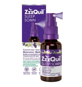 ZzzQuil Natura Melatonin Spray Στοματικό Σπρέι Μελ …