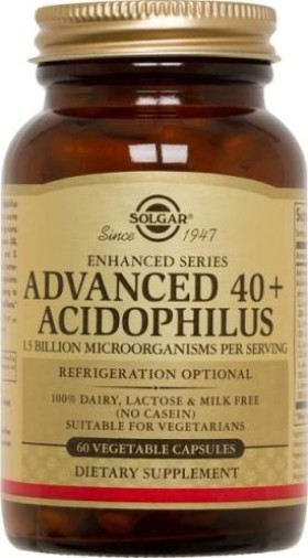 SOLGAR ADVANCED 40 + ACIDOPHILUS 60VCAP