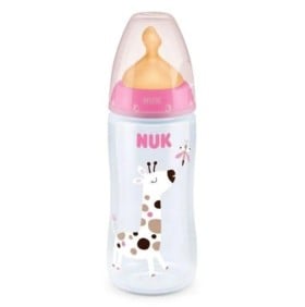 Nuk First Choice+ Πλαστικό Μπιμπερό με Θηλή Καουτσ …