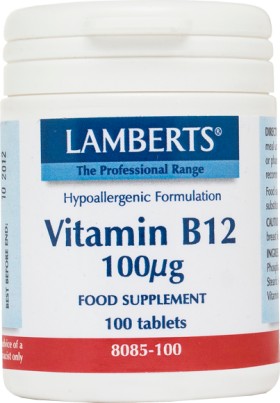 LAMBERTS B-12 100MCG 100TABS