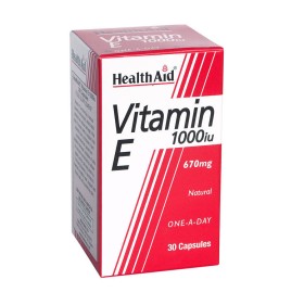 HEALTH AID VITAMIN E 1000IU NATURAL CAPSULES 30'S