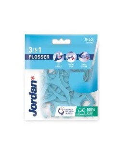 Jordan 3 in 1 Flosser Οδοντικό Νήμα 36τμχ.