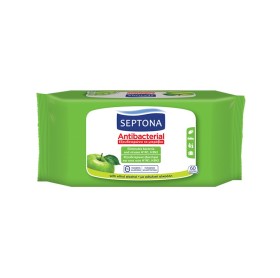 Septona Antibacterial Μαντηλάκια Πράσινο Μήλο 60 τ …