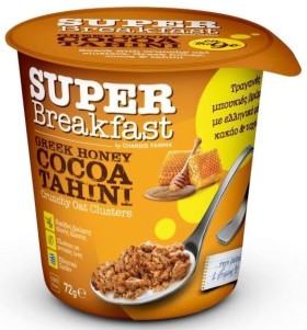 Super Breakfast Crunchy Oat Clusters με Μέλι, Κακά …