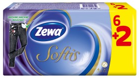 Zewa Softis Classic Χαρτομάντηλα Τσέπης 6+2 Δώρο Π …