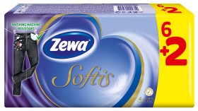 Zewa Softis Classic Pocket Wipes 6 + 2 Free Gift