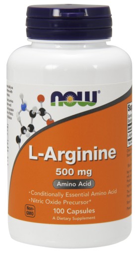 Now Foods L-Arginine 500mg 100caps