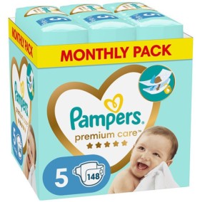 Pampers Premium Care Μέγεθος 5 Monthly Pack 11-16k …