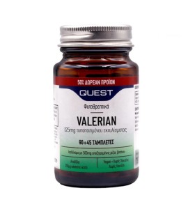 Quest Valerian 125mg extract 90tabs + ΔΩΡΟ 45tabs