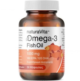 Natura Vita Omega-3 Fish Oil 1000mg 30soft caps