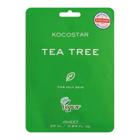 Kocostar Tea Tree Face Mask Εμποτισμένη Μάσκα Τόνω …