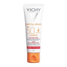 VICHY Ideal Soleil SPF50 Anti-ageing 3in1 Antioxid …