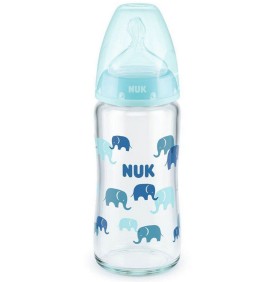 Nuk First Choice+ Γυάλινο Μπιμπερό με Θηλή Σιλικόν …