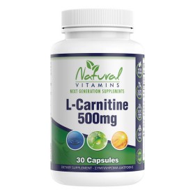 Natural Vitamins L-Carnitine 500mg 30 Κάψουλες