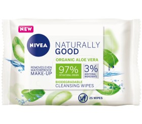 Nivea Naturally Good Organic Aloe Cleansing Wipes …