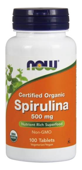 Now Foods Spirulina 500mg 100tabs