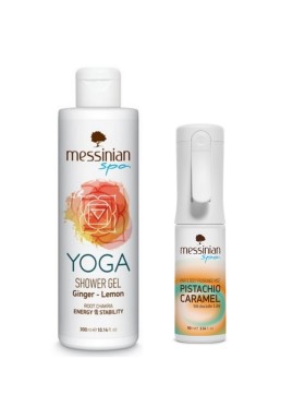Messinian Spa Set Pistachio & Caramel Hair & Body …