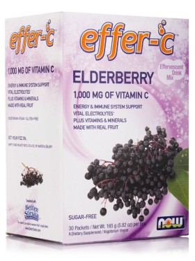Now Foods Effer-C Elderberry (Iodine Free - Sugar…