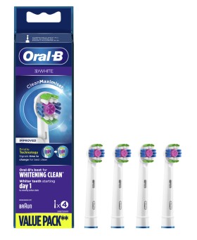 Oral-B Ανταλλακτικές Κεφαλές 3D White 4τμχ