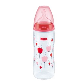 Nuk First Choice+ Μπιμπερό Με Θηλή Σιλικόνης XL Ρό …