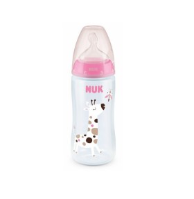 Nuk First Choice+ Bottle With Latex Nipple M Pink 0-6 ...