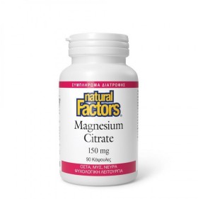 Natural Factors Magnesium Citrate 150mg 90Caps
