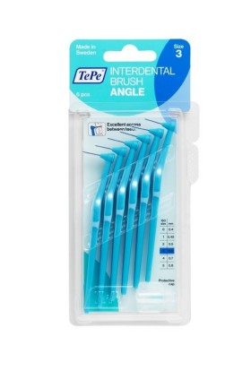 TePe International Brush Angle No.3 Μπλέ 0.6mm 6τμ …