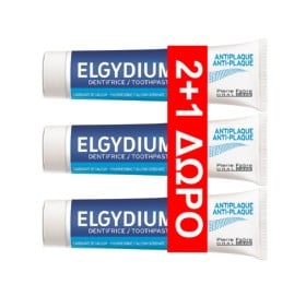 Elgydium Antiplaque Jumbo Toothpaste 100ml 2 + 1 Give…