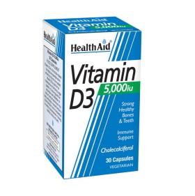 HEALTH AID Vitamin D3 5000iu 30vcaps