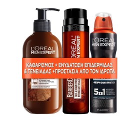 L'Oreal Paris Set Men Expert BarberClub Gel Καθαρι …