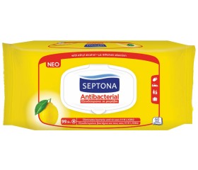 Septona Antibacterial Υγρά Μαντηλάκια Λεμόνι 60τμχ