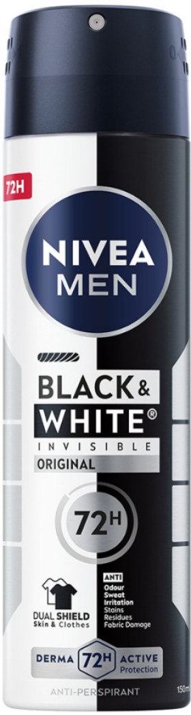 Nivea Men Black & White Invisible Deodorant Spray …