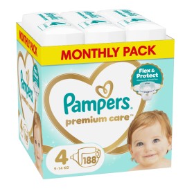Pampers Premium Care Πάνες Μέγεθος 4 (9-14kg) 188 …
