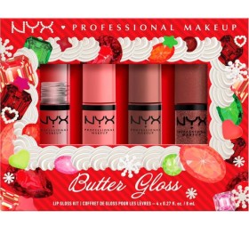 Nyx Professional Makeup Set Butter Gloss Lip 4τμχ …