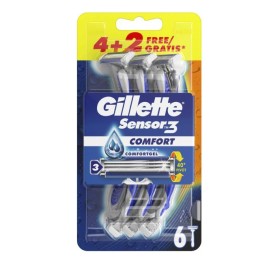 Gillette Sensor 3 Comfort Razors 4 + 2 Gift