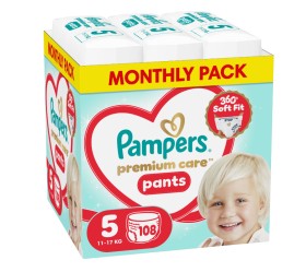 Pampers Premium Care Pants Μέγεθος 5 (11kg-17kg) 1 …