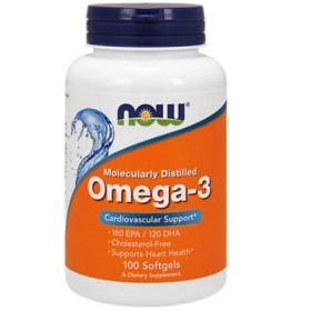 Now Foods Omega-3 180 EPA 120 DHA 1000mg 100 Softg…