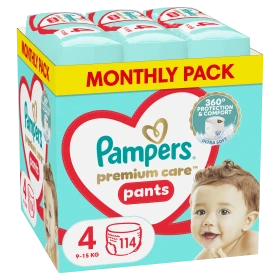 Pampers Premium Care Pants Μέγεθος 4 (9-15Kg) 114 …