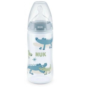 Nuk First Choice+ Baby Bottle With Silicone Nipple M Black ...