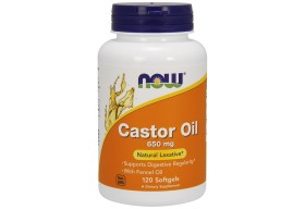 Now Foods Castor Oil 650mg, 120 Softgels