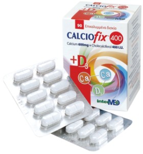 INTERMED CALCIOFIX 400 (CALCIUM 600MG + 400IU D3) 90…