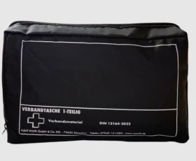 First Aid Kit Φαρμακείο Αυτοκινήτου Νέου Νόμου με Πιστοποίηση DIN 13164 ΜΑΥΡΟ 1Tμχ