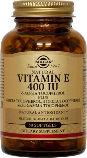 SOLGAR VITAMIN E 400 IU SOFTGELS 50CAP