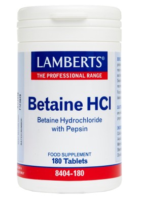 Lamberts Betaine Hcl 324Mg-Pepsin 180Tabs